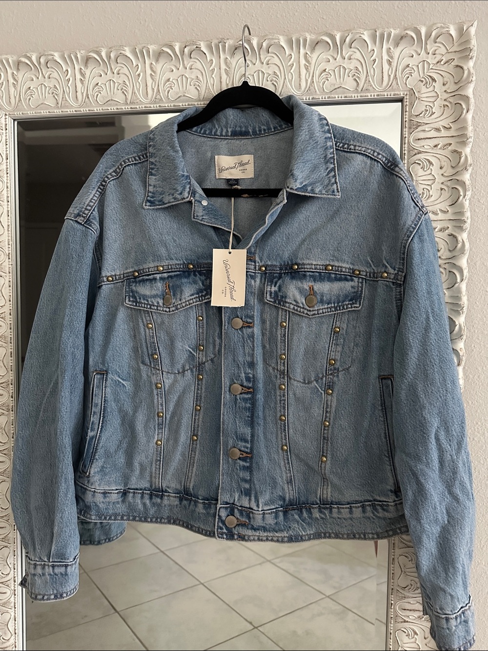 Universal Thread Studded Denim Jacket NWT